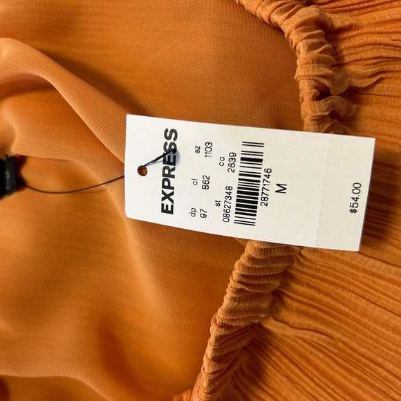 Express New with tags off the shoulder burnt orange top - Picture 5 of 5
